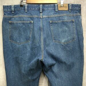 Duluth Trading Men Jeans size 44x28 Blue Gusset 100% Cotton Casual Comfort Denim